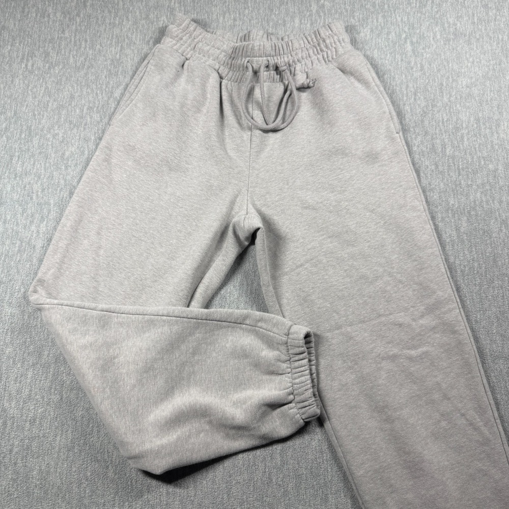 Wild Fable Womens M Gray Fleece Jogger Elastic Cinch Waist Drawstring Pants